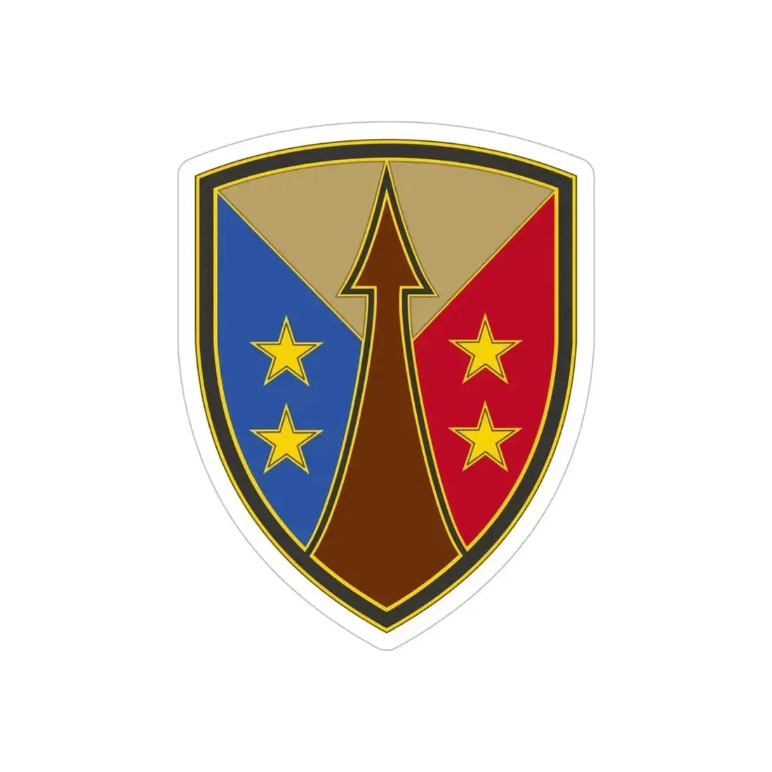 Reserve Sustainment Command (U.S. Army) REVERSE PRINT Transparent Die-Cut STICKER 6 Inch Die-Cut Transparent - The Sticker Space