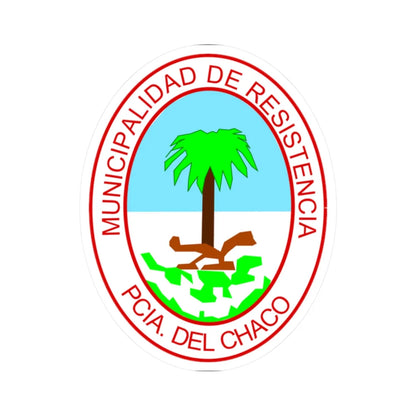 Resistencia Coat of arms (Argentina) (Coat of Arms) STICKER Vinyl Kiss-Cut Decal 2 Inch White - The Sticker Space