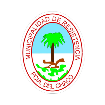 Resistencia Coat of arms (Argentina) (Coat of Arms) STICKER Vinyl Kiss-Cut Decal 3 Inch White - The Sticker Space