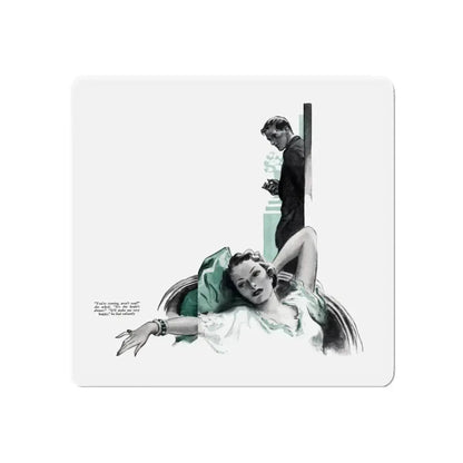 Respectable Eddie (2), The American Magazine, July 1936 (Magazine Illustration) Refrigerator Magnet 6 Inch Die-Cut - The Sticker Space