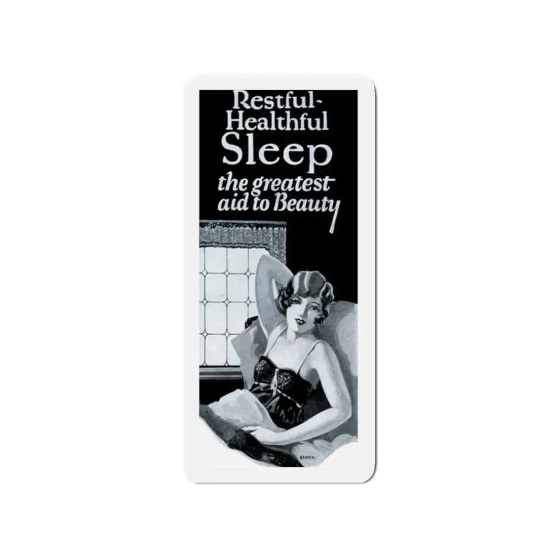 Restful Healthful Sleep, 1927 (Magazine Illustration) Refrigerator Magnet - The Sticker Space