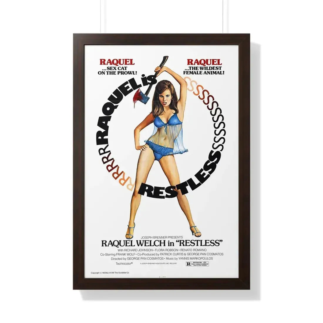 RESTLESS (THE BELOVED) 1971 - Framed Movie Poster - The Sticker Space