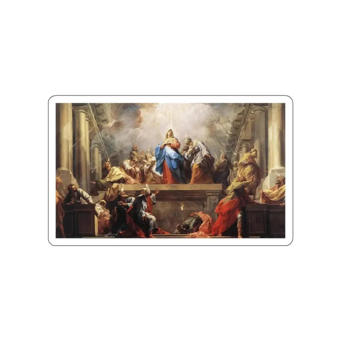 RESTOUT, Jean II - Pentecost (Artwork) STICKER Vinyl Die-Cut Decal - The Sticker Space