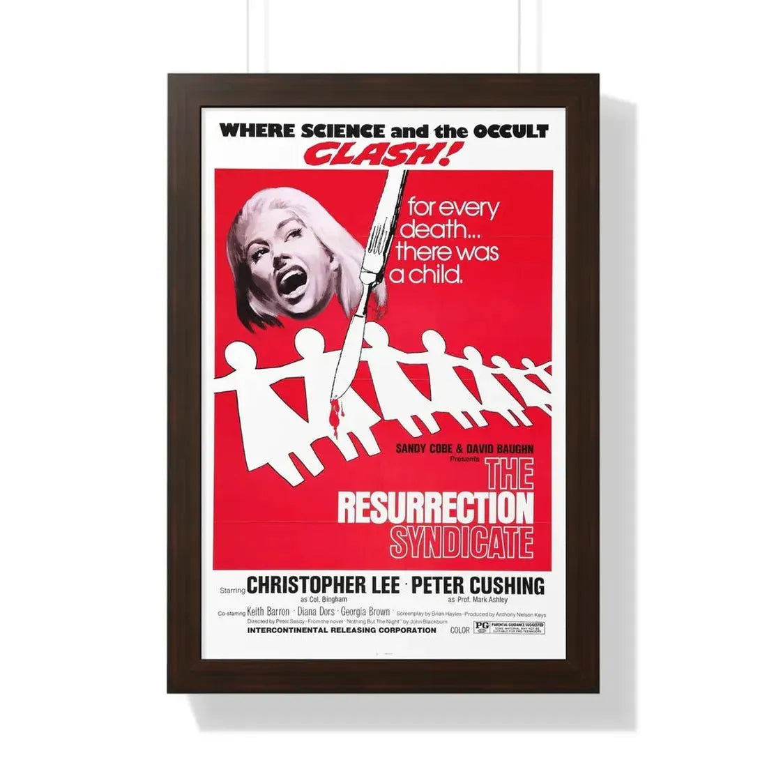 RESURRECTION SYNDICATE (NOTHING BUT THE NIGHT) 1973 - Framed Movie Poster - The Sticker Space