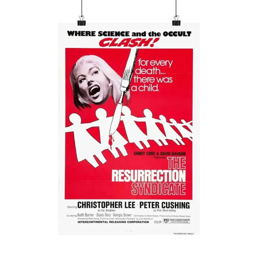 RESURRECTION SYNDICATE (NOTHING BUT THE NIGHT) 1973 - Paper Movie Poster 12″ x 18″ Matte - The Sticker Space
