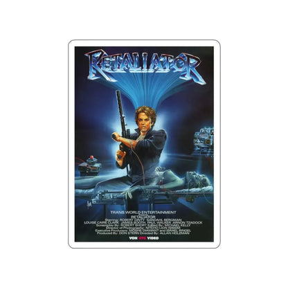 RETALIATOR (PROGRAMMED TO KILL) 1987 Movie Poster STICKER Vinyl Die-Cut Decal 2 Inch - The Sticker Space