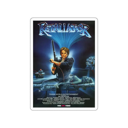 RETALIATOR (PROGRAMMED TO KILL) 1987 Movie Poster STICKER Vinyl Die-Cut Decal 3 Inch - The Sticker Space