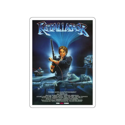 RETALIATOR (PROGRAMMED TO KILL) 1987 Movie Poster STICKER Vinyl Die-Cut Decal - The Sticker Space
