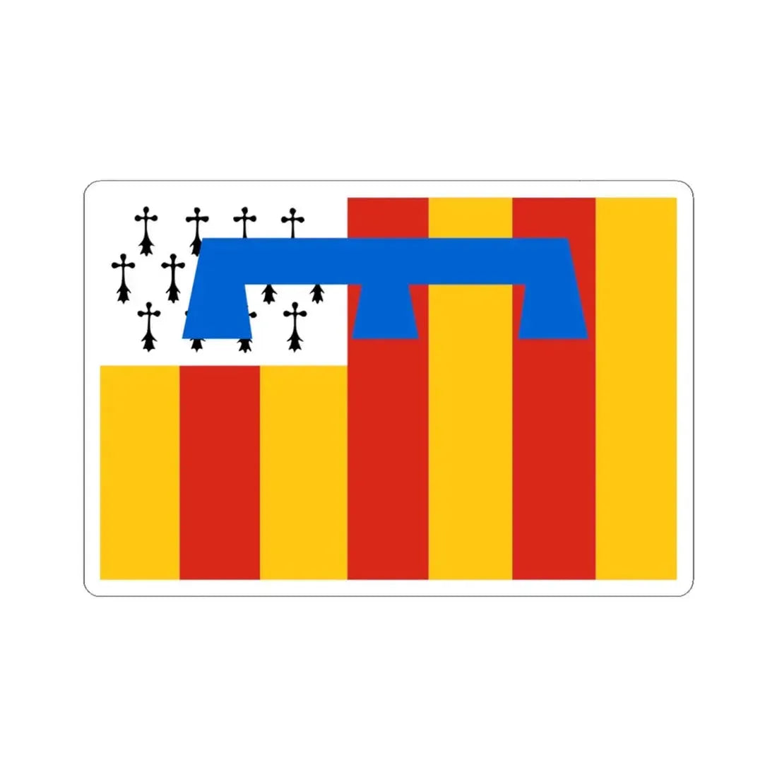 Retie vlag (Belgium) STICKER Vinyl Kiss-Cut Decal 6 Inch White - The Sticker Space