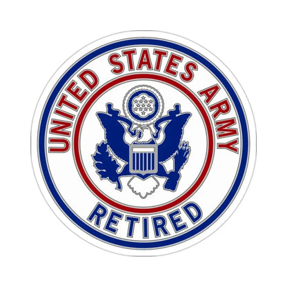 Retired Service Identification Badge 2 (U.S. Army) STICKER Vinyl Die-Cut Decal 2 Inch - The Sticker Space