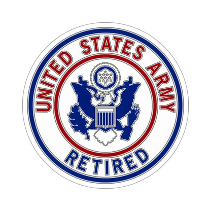 Retired Service Identification Badge 2 (U.S. Army) STICKER Vinyl Die-Cut Decal 5 Inch - The Sticker Space