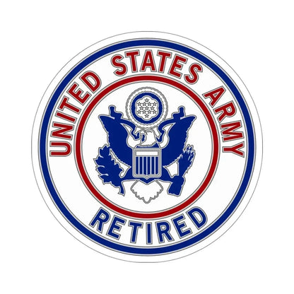 Retired Service Identification Badge 2 (U.S. Army) STICKER Vinyl Die-Cut Decal 5 Inch - The Sticker Space