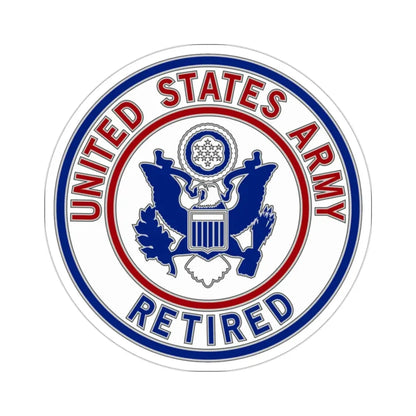 Retired Service Identification Badge 2 (U.S. Army) STICKER Vinyl Die-Cut Decal - The Sticker Space