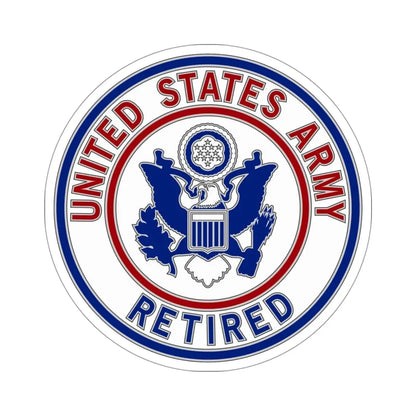 Retired Service Identification Badge 2 (U.S. Army) STICKER Vinyl Die-Cut Decal - The Sticker Space