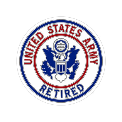 Retired Service Identification Badge 2 (U.S. Army) Transparent STICKER Die-Cut Vinyl Decal - The Sticker Space