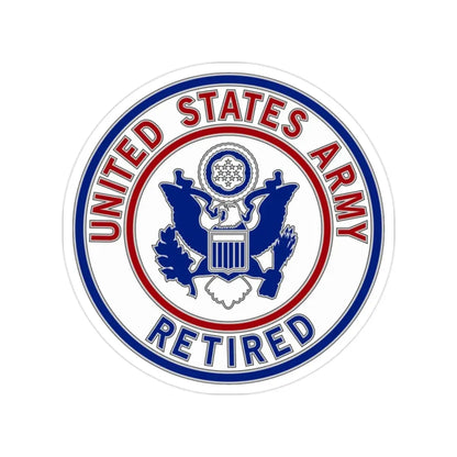 Retired Service Identification Badge 2 (U.S. Army) Transparent STICKER Die-Cut Vinyl Decal - The Sticker Space