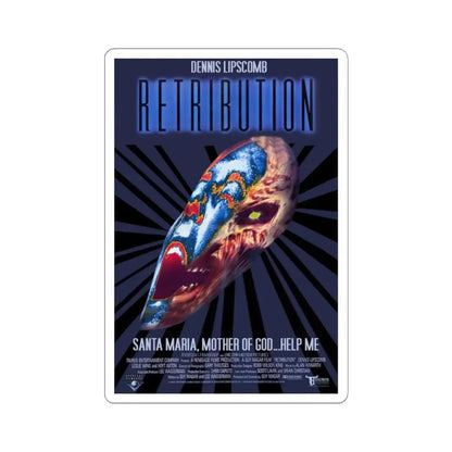 RETRIBUTION 1987 Movie Poster - STICKER Vinyl Kiss-Cut Decal 4 Inch White - The Sticker Space