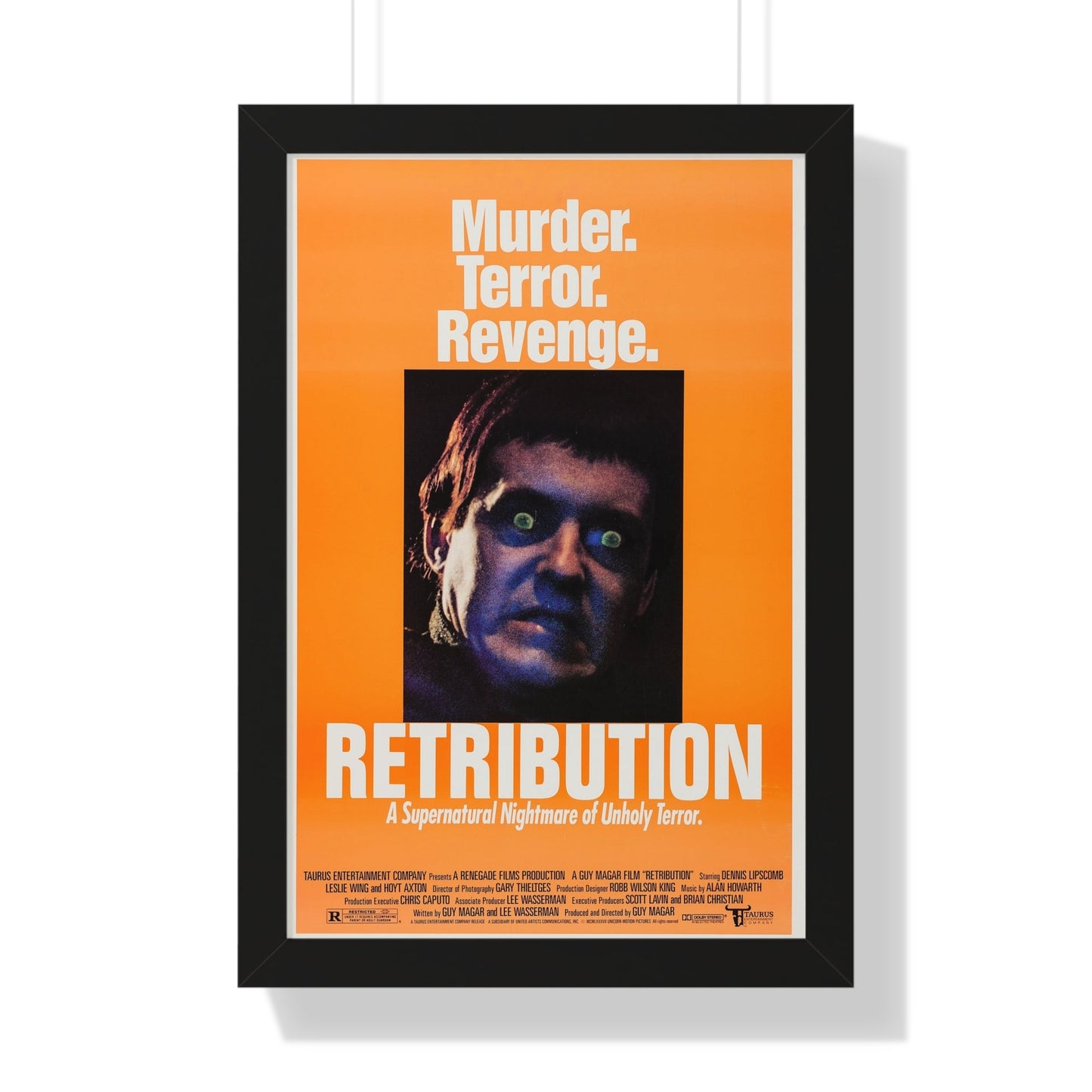 RETRIBUTION (2) 1987 - Framed Movie Poster-16″ x 24″-The Sticker Space