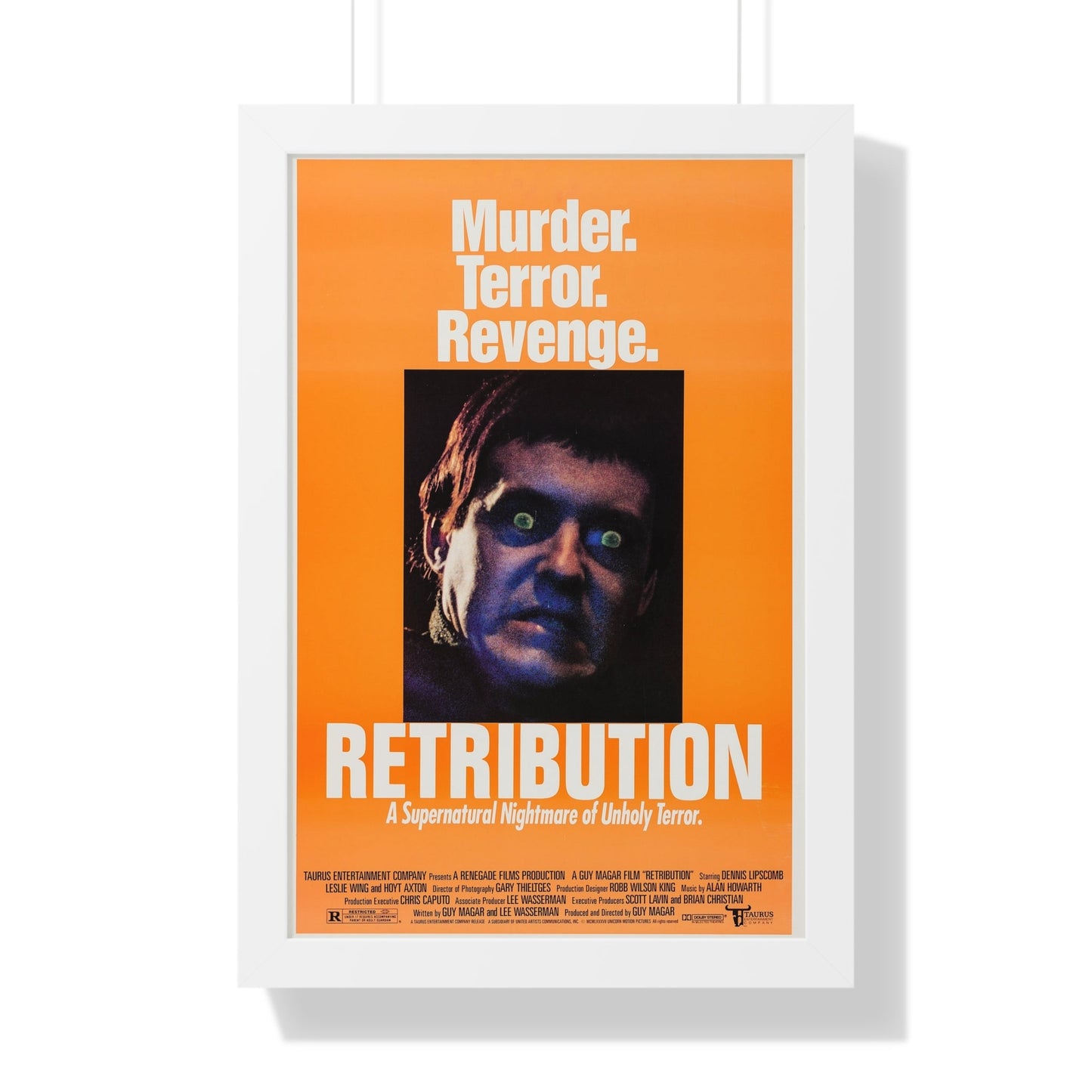 RETRIBUTION (2) 1987 - Framed Movie Poster-16″ x 24″-The Sticker Space