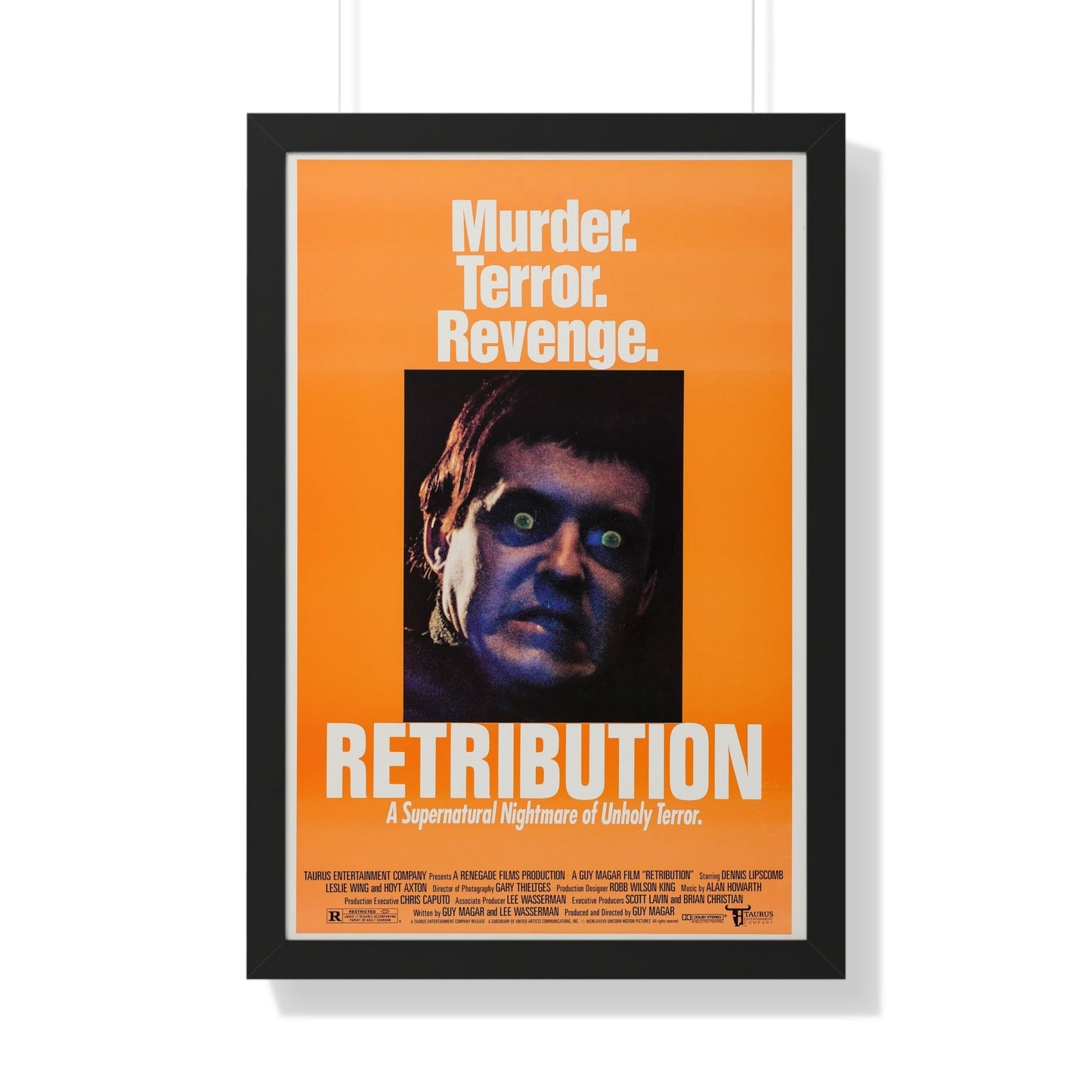 RETRIBUTION (2) 1987 - Framed Movie Poster-20" x 30"-The Sticker Space