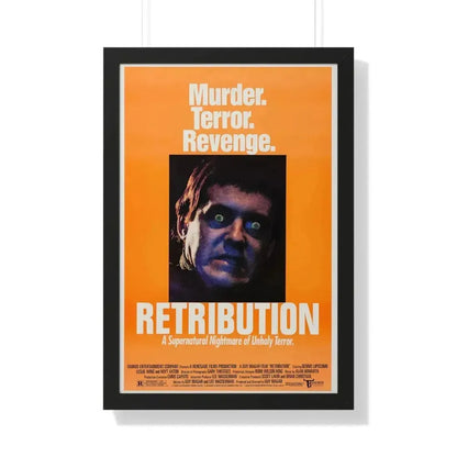 RETRIBUTION (2) 1987 - Framed Movie Poster 20" x 30" Black - The Sticker Space