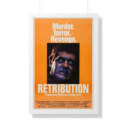 RETRIBUTION (2) 1987 - Framed Movie Poster 20" x 30" White - The Sticker Space