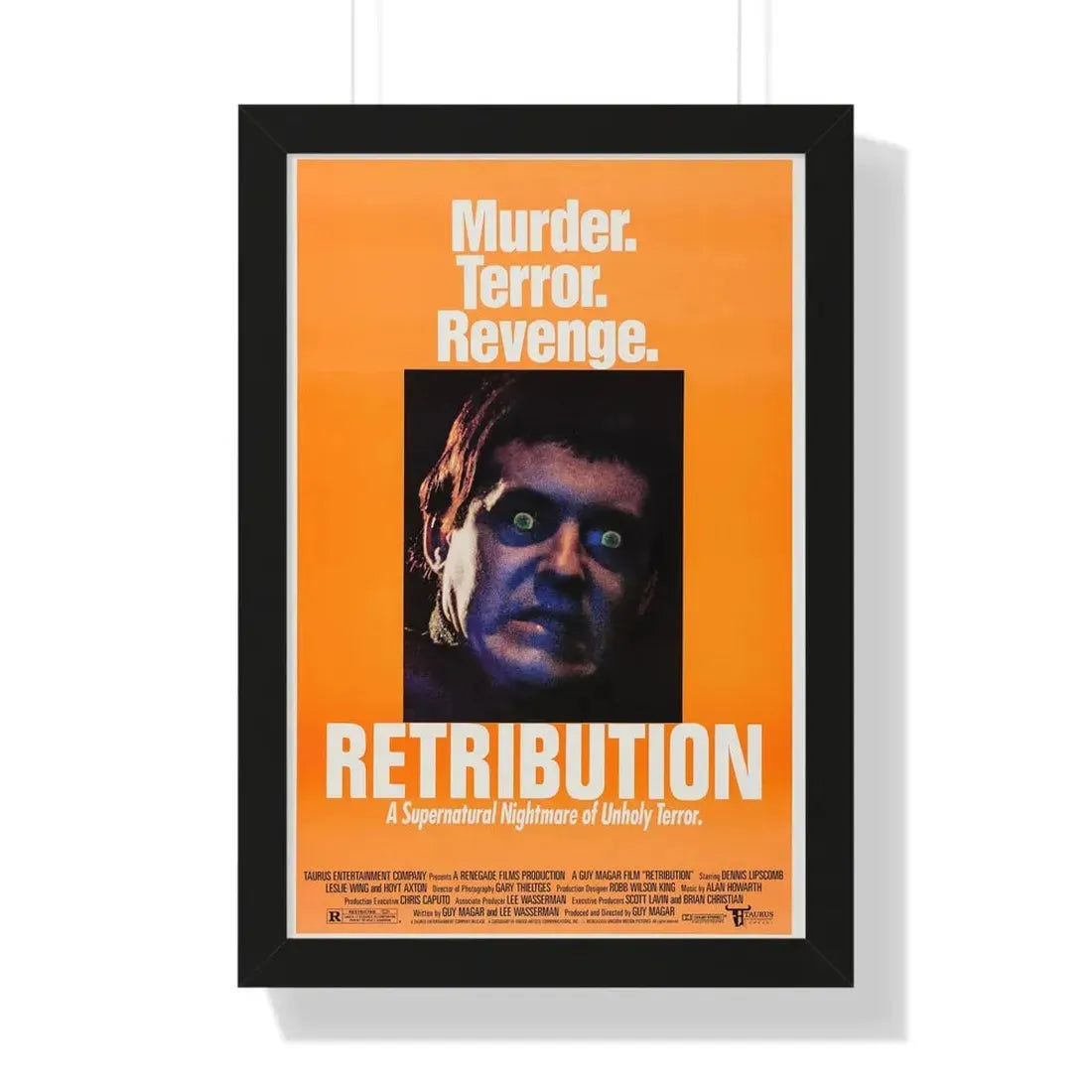 RETRIBUTION (2) 1987 - Framed Movie Poster - The Sticker Space