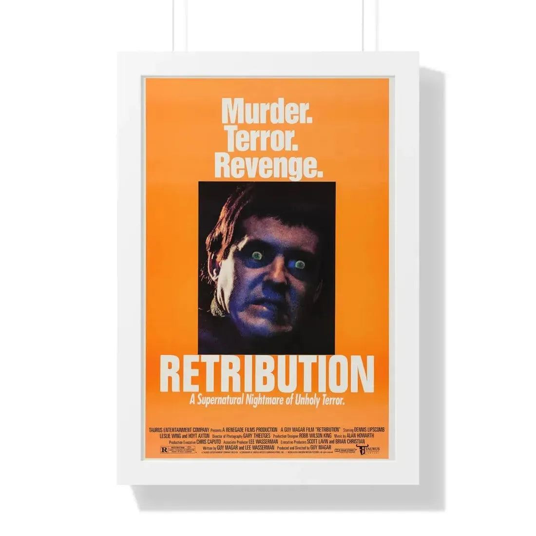 RETRIBUTION (2) 1987 - Framed Movie Poster - The Sticker Space