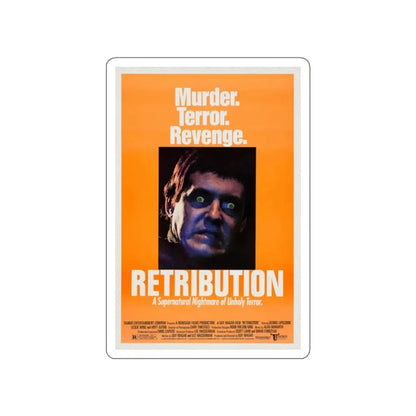 RETRIBUTION (2) 1987 Movie Poster STICKER Vinyl Die-Cut Decal 2 Inch - The Sticker Space