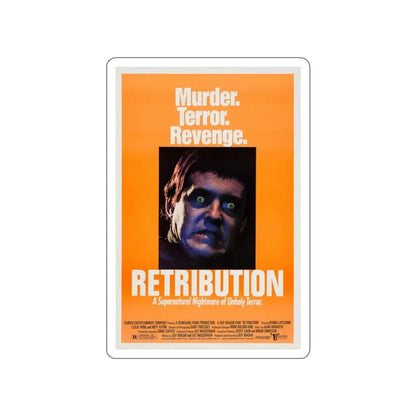 RETRIBUTION (2) 1987 Movie Poster STICKER Vinyl Die-Cut Decal 3 Inch - The Sticker Space