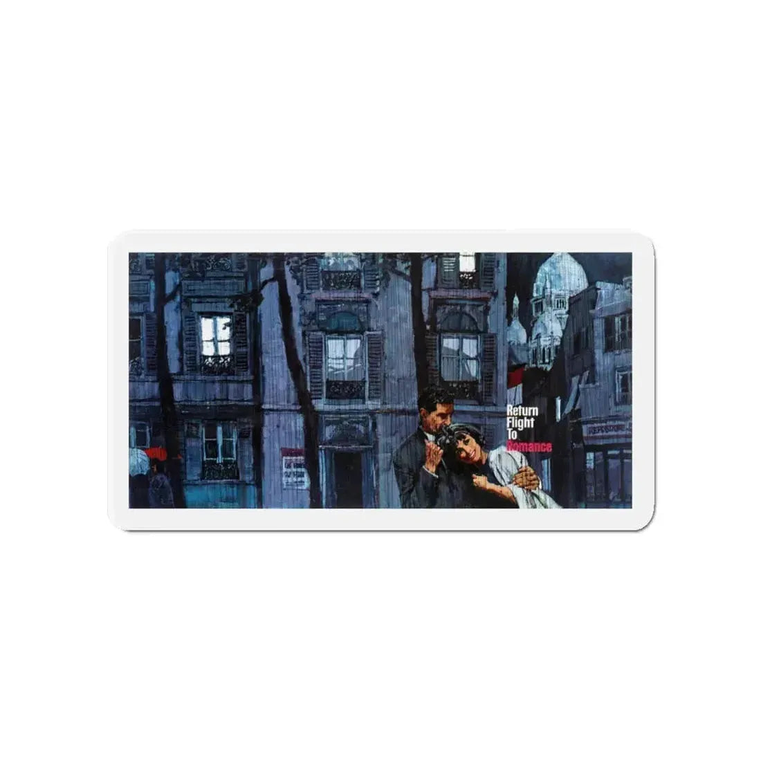 Return Flight To Romance by Margerie Scott (Magazine Illustration) Refrigerator Magnet 4 Inch Die-Cut - The Sticker Space