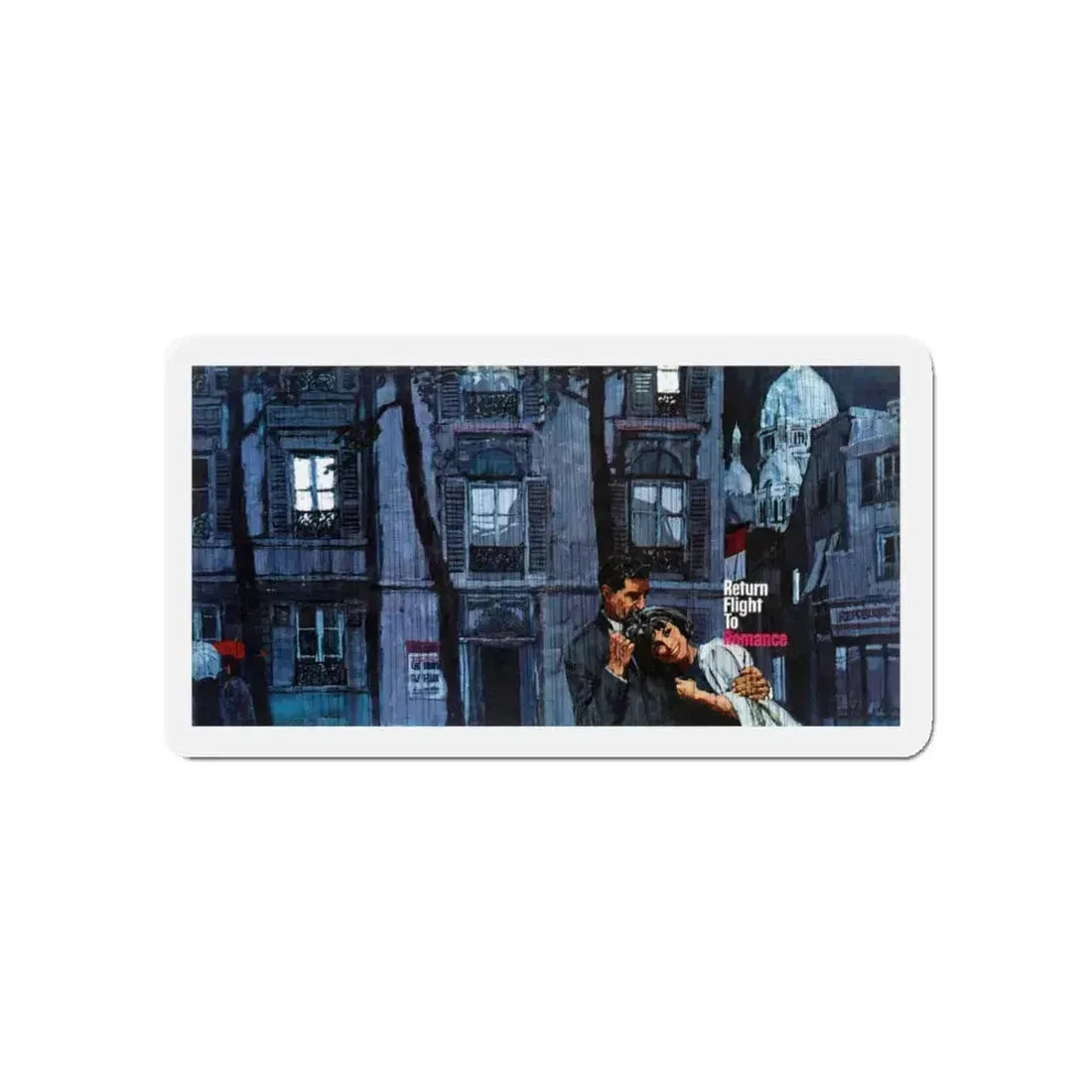 Return Flight To Romance by Margerie Scott (Magazine Illustration) Refrigerator Magnet 5 Inch Die-Cut - The Sticker Space