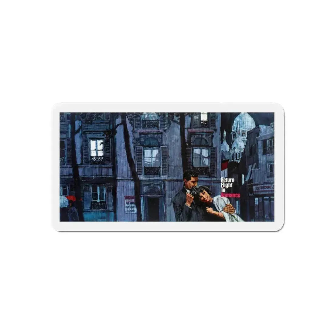 Return Flight To Romance by Margerie Scott (Magazine Illustration) Refrigerator Magnet 6 Inch Die-Cut - The Sticker Space