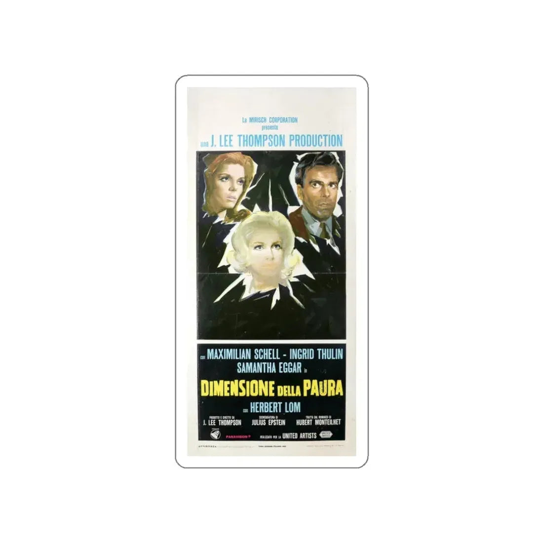 RETURN FROM THE ASHES 1965 Movie Poster STICKER Vinyl Die-Cut Decal 3 Inch - The Sticker Space