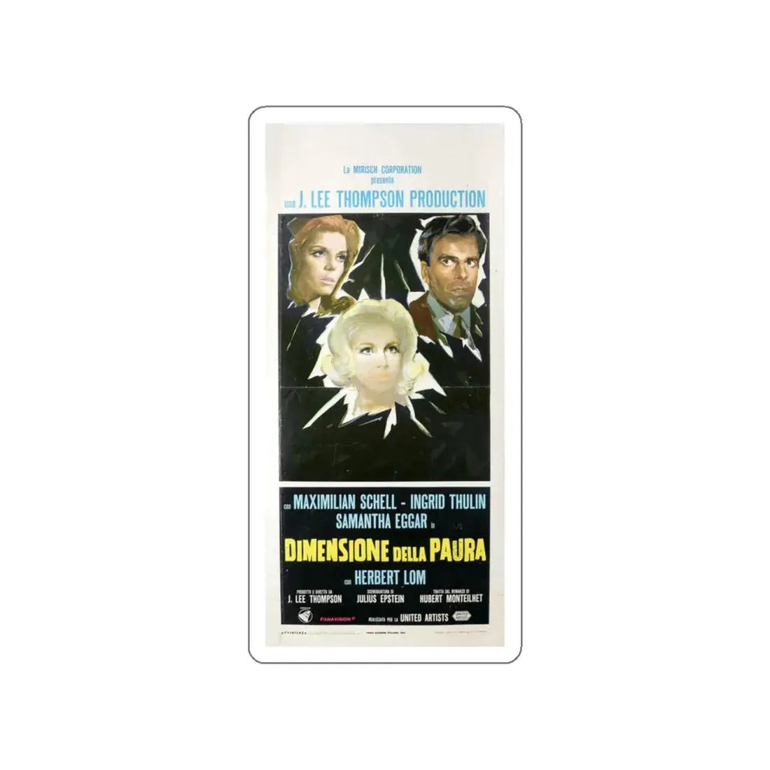 RETURN FROM THE ASHES 1965 Movie Poster STICKER Vinyl Die-Cut Decal 6 Inch - The Sticker Space