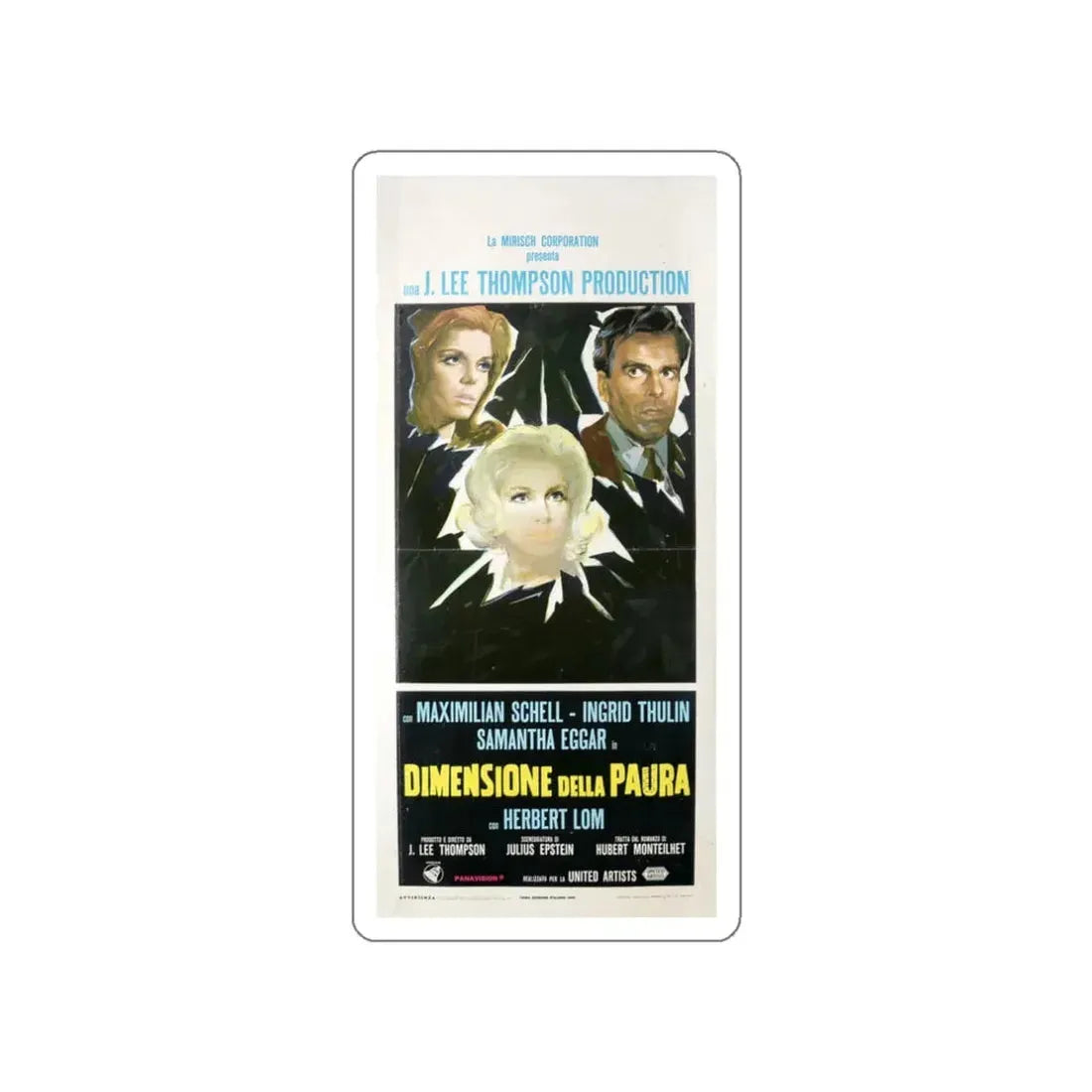 RETURN FROM THE ASHES 1965 Movie Poster STICKER Vinyl Die-Cut Decal - The Sticker Space