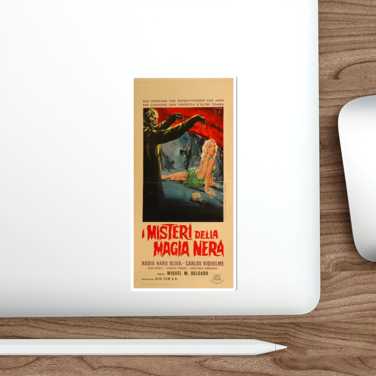 RETURN FROM THE BEYOND (ITALIAN) 1958 Movie Poster STICKER Vinyl Die-Cut Decal-The Sticker Space