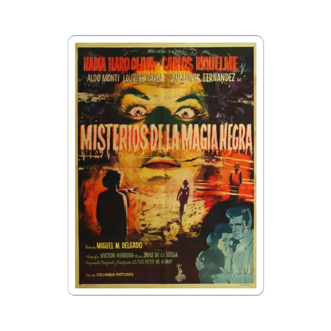 RETURN FROM THE BEYOND (SPANISH) 1958 Movie Poster - STICKER Vinyl Kiss-Cut Decal 2 Inch White - The Sticker Space