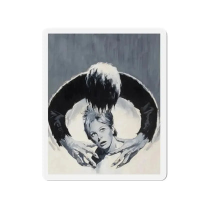 Return of Dracula, movie advertisement, 1971 (Magazine Illustration) Refrigerator Magnet 2 Inch Die-Cut - The Sticker Space