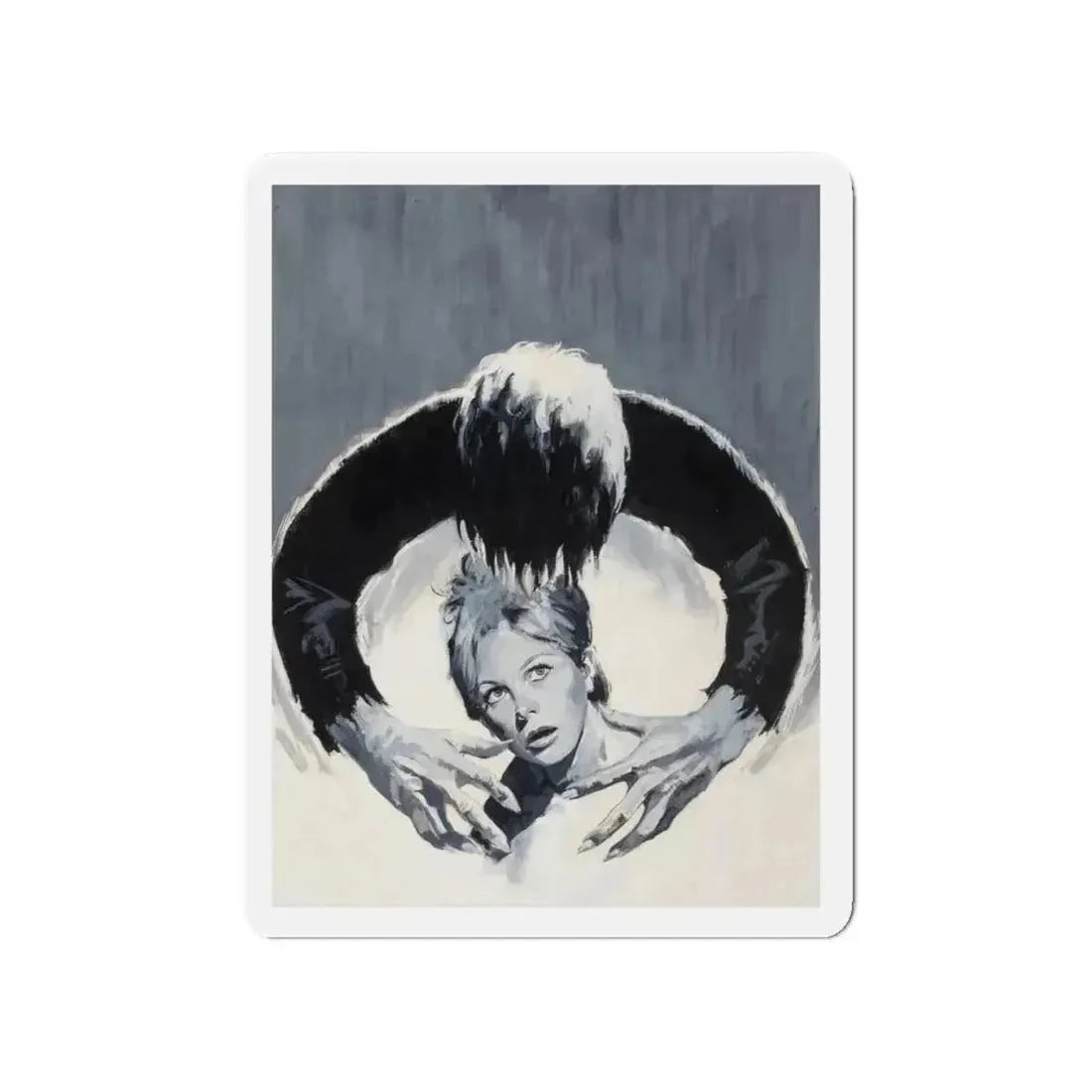 Return of Dracula, movie advertisement, 1971 (Magazine Illustration) Refrigerator Magnet 4 Inch Die-Cut - The Sticker Space