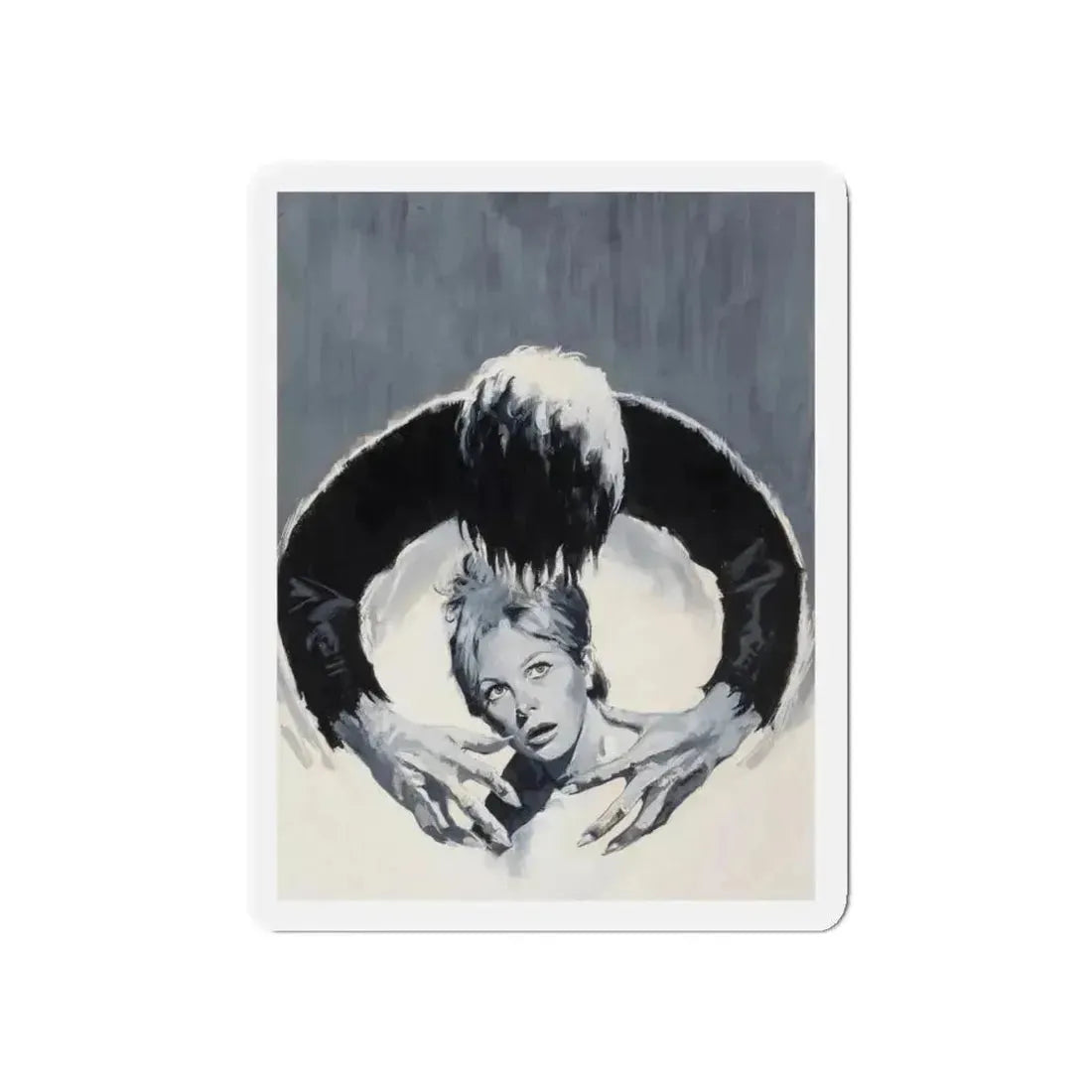 Return of Dracula, movie advertisement, 1971 (Magazine Illustration) Refrigerator Magnet 5 Inch Die-Cut - The Sticker Space