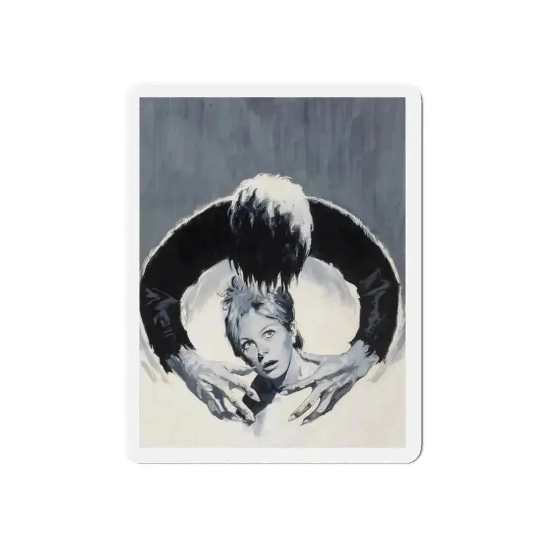 Return of Dracula, movie advertisement, 1971 (Magazine Illustration) Refrigerator Magnet 6 Inch Die-Cut - The Sticker Space