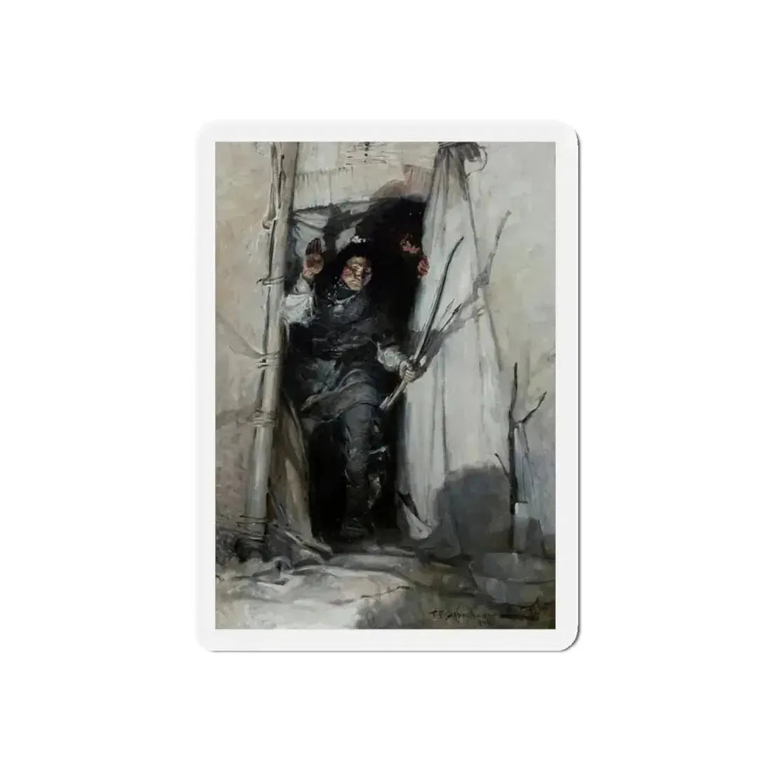 Return of the Ancient Otter, 1918 (Magazine Illustration) Refrigerator Magnet 4 Inch Die-Cut - The Sticker Space