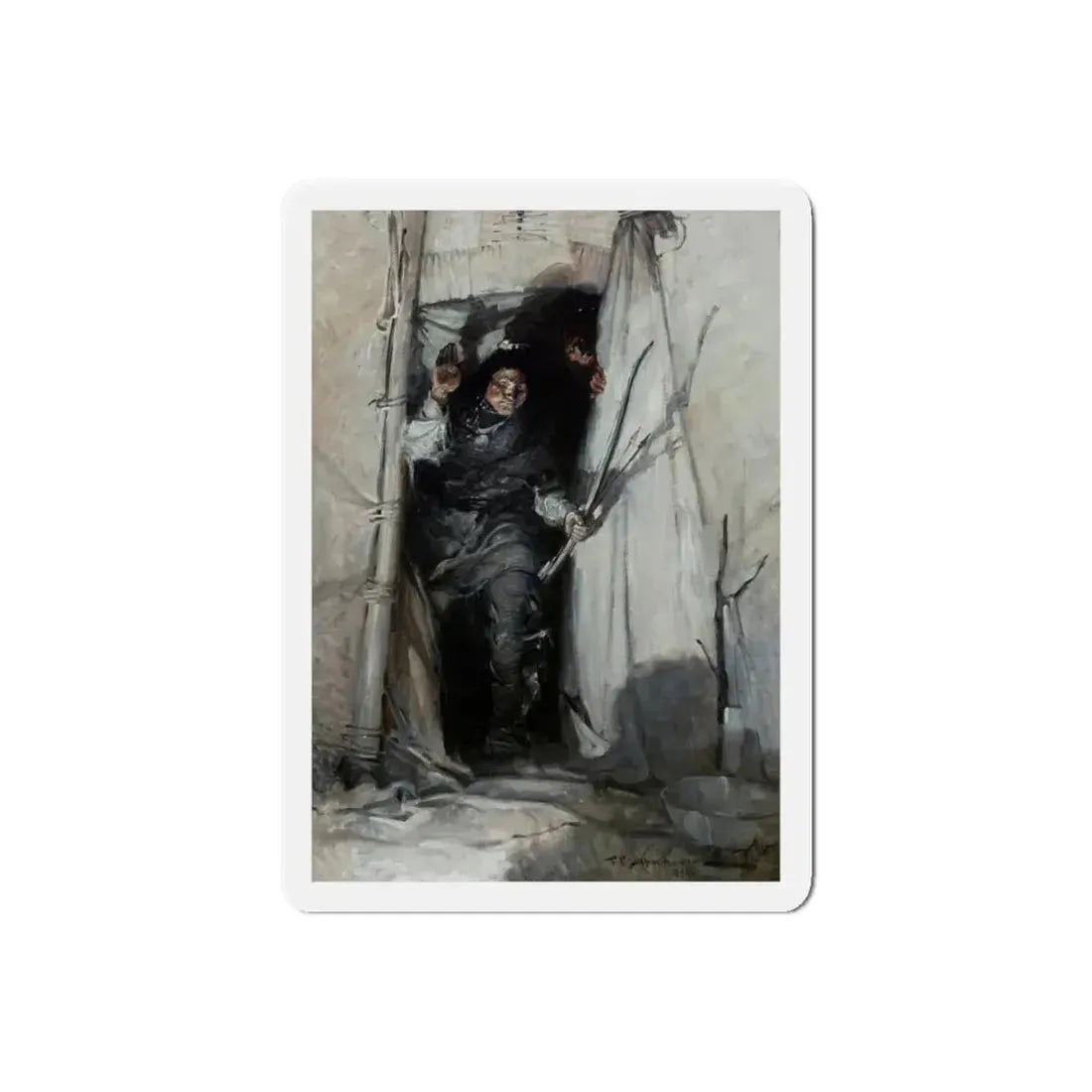 Return of the Ancient Otter, 1918 (Magazine Illustration) Refrigerator Magnet - The Sticker Space