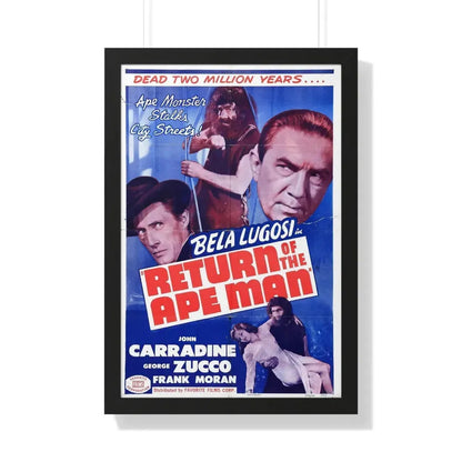 RETURN OF THE APE MAN (2) 1944 - Framed Movie Poster - The Sticker Space