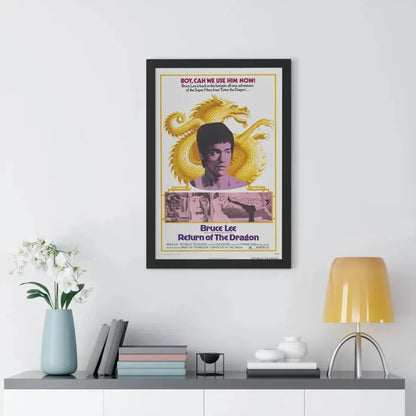 RETURN OF THE DRAGON 1974 - Framed Movie Poster - The Sticker Space