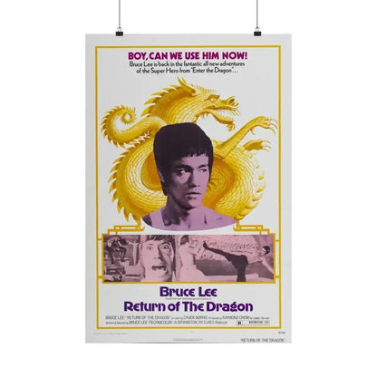 RETURN OF THE DRAGON 1974 - Paper Movie Poster 20″ x 30″ Matte - The Sticker Space