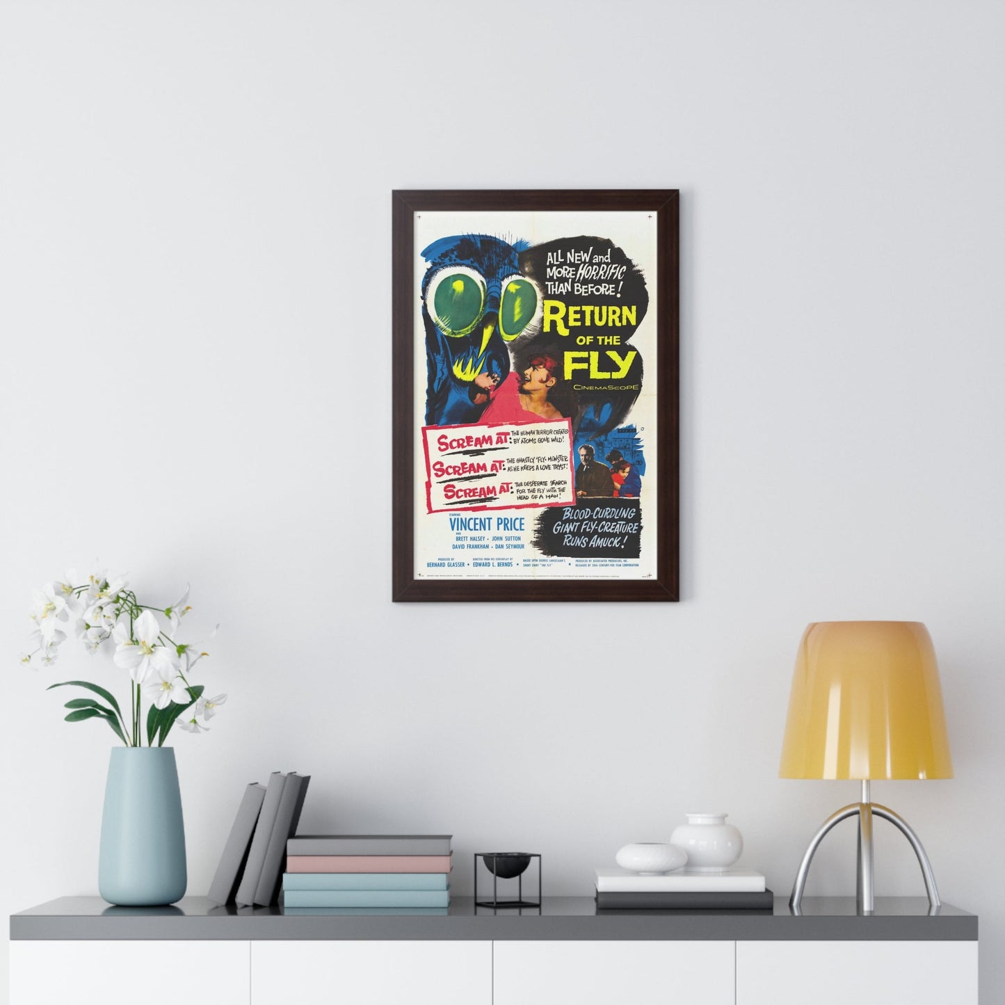 RETURN OF THE FLY 1959 - Framed Movie Poster-The Sticker Space