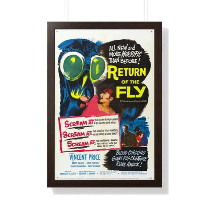 RETURN OF THE FLY 1959 - Framed Movie Poster - The Sticker Space