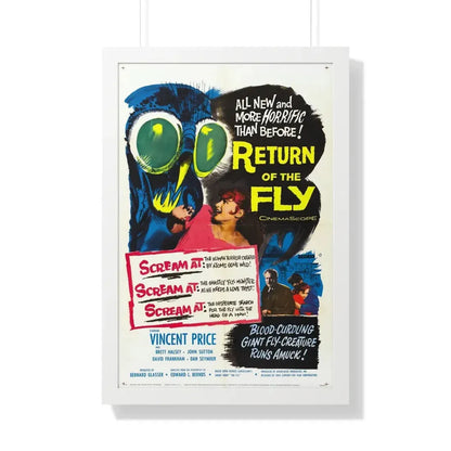 RETURN OF THE FLY 1959 - Framed Movie Poster - The Sticker Space